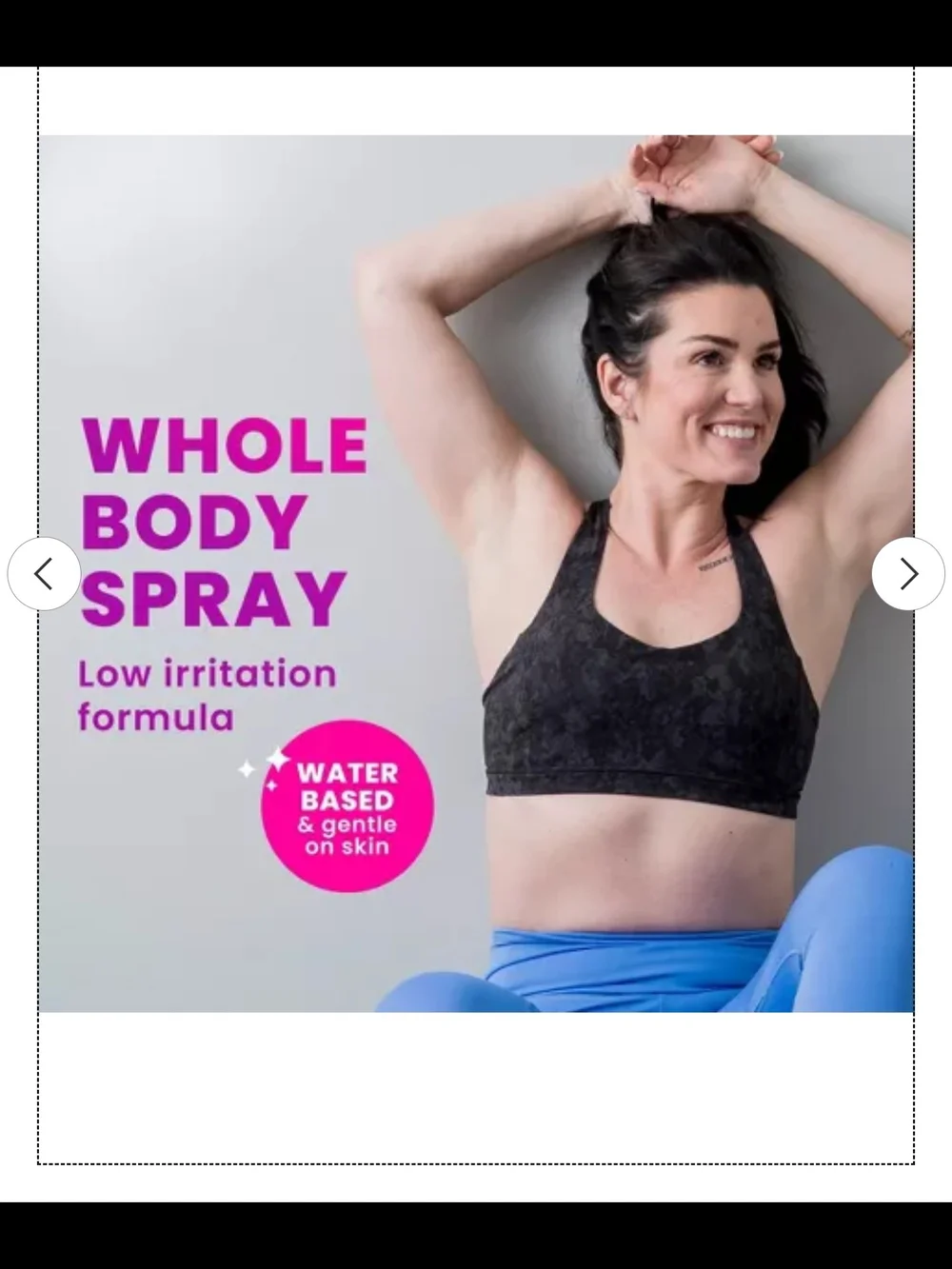 Whole Body Deodorant Invisible Spray - Soft Powder (Purple)